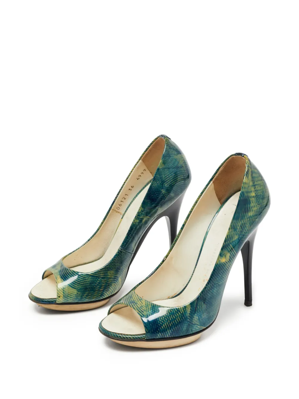 Giuseppe Zanotti Vintage Pre-owned 115 mm leren pumps - Groen