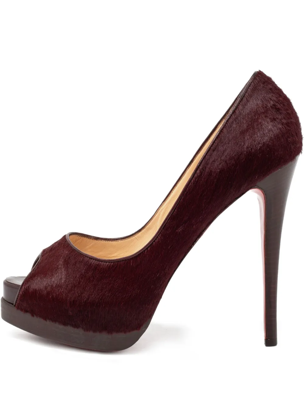 Christian Louboutin Pre-Owned zapatillas texturizadas con tacón de 140mm | rojo | Image 1