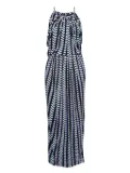 Balenciaga Pre-Owned geometric-print maxi dress - Black