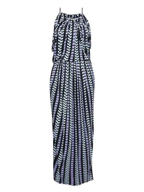 Balenciaga Pre-Owned geometric-print maxi dress