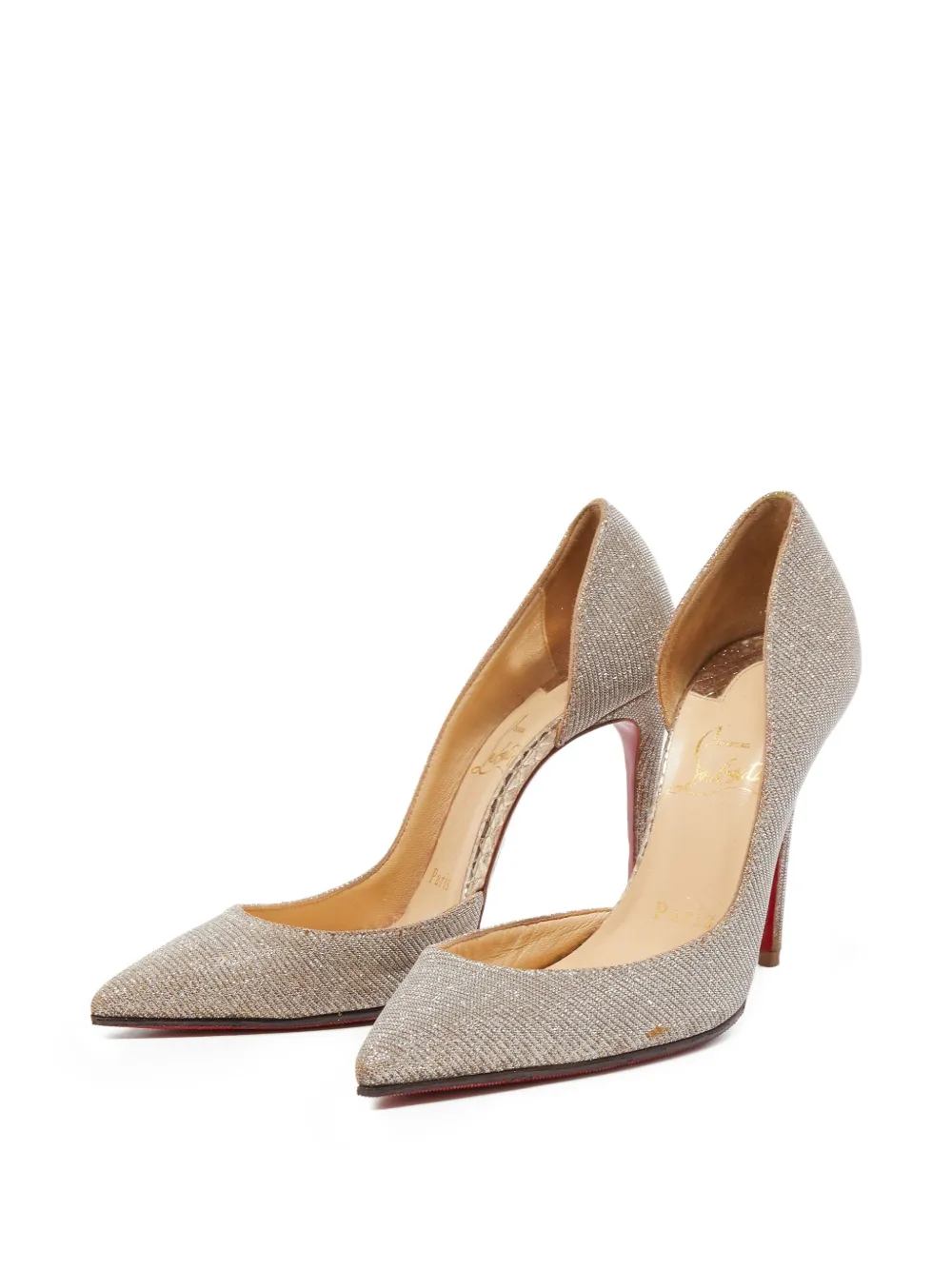 Christian Louboutin Pre-Owned 100mm lurex pumps | Image 2