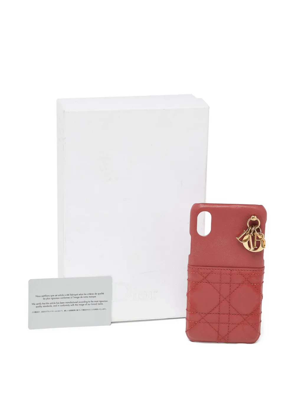 Christian Dior Pre-Owned カナージュ キルティング iPhone X/XS