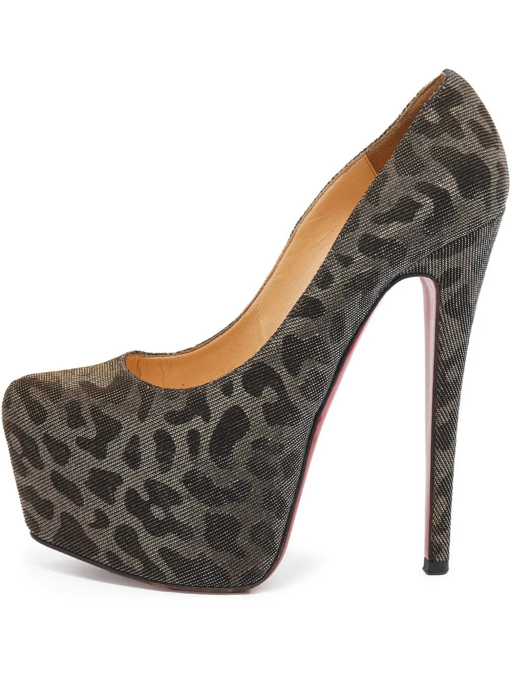 Pre-owned Christian Louboutin 155mm Leopard-print Pumps