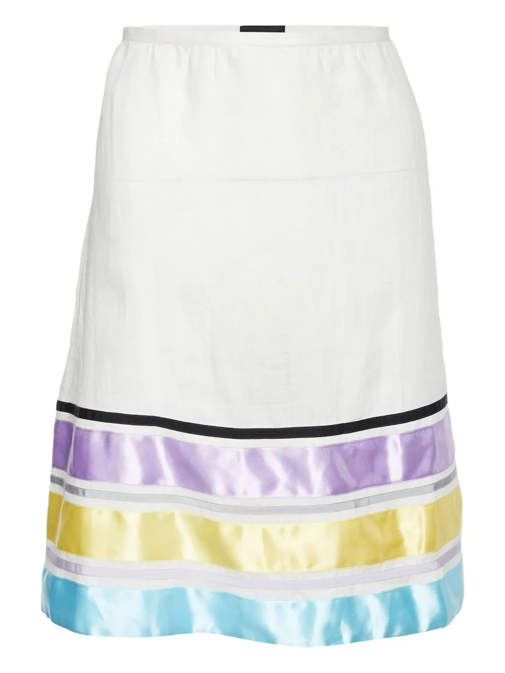 Emporio Armani Pre-Owned striped skirt | White | Image 1