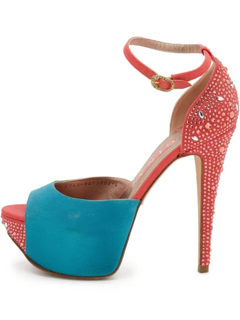 Gina 140mm leather sandals 