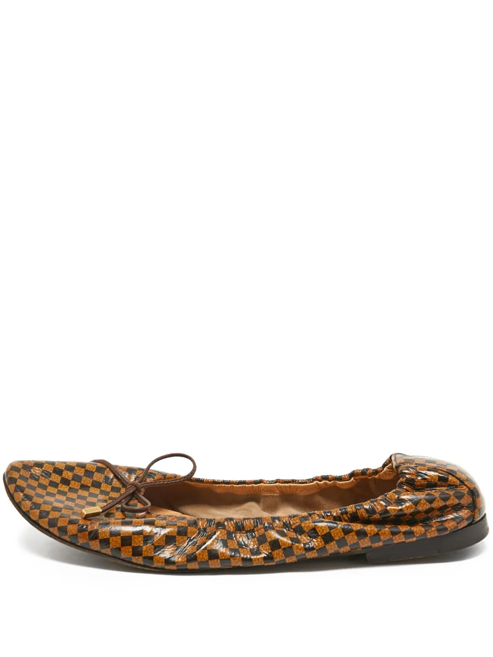 checkered ballet flats
