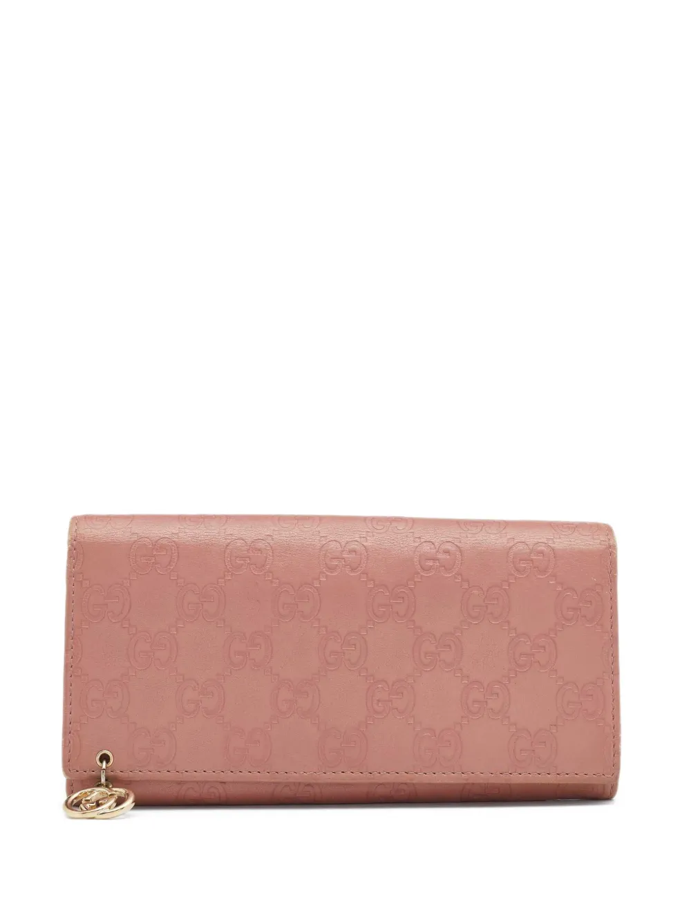 Pre-owned Gucci Monogram-debossed Leather Wallet