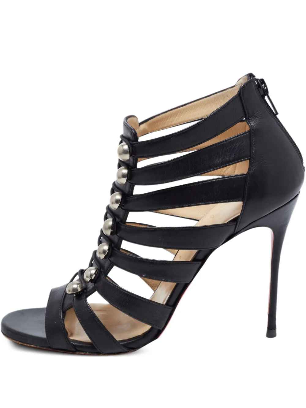 Christian Louboutin Pre-Owned Denis Caged サンダル - ブラック Christian Louboutin Pre-Owned Denis Caged サンダル - ブラック