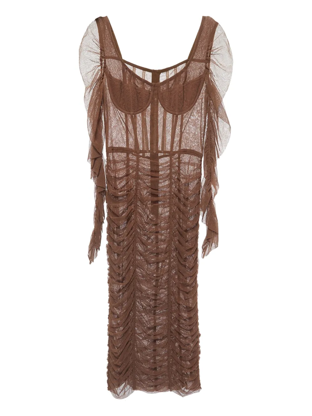 Dolce & Gabbana Pre-Owned vestido midi con diseño fruncido | Image 1