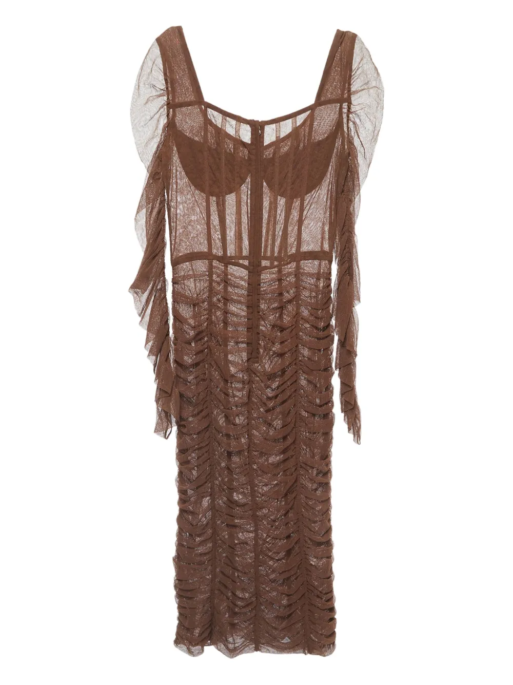 Dolce & Gabbana Pre-Owned vestido midi con diseño fruncido | Image 2