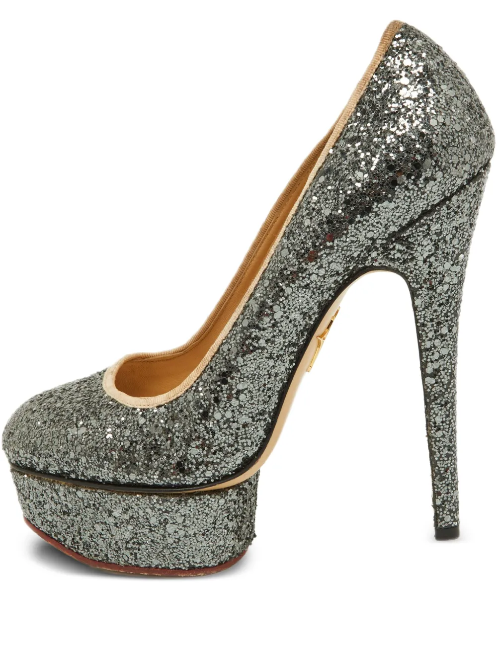 Charlotte Olympia 150mm Dolly pumps | Grey | Image 1