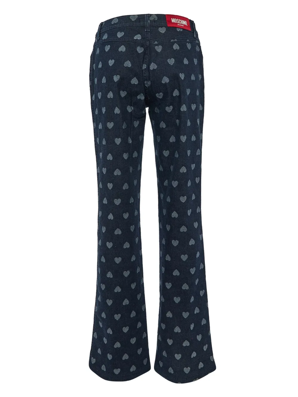 Moschino Pre-Owned heart-patterned flared jeans | Image 2