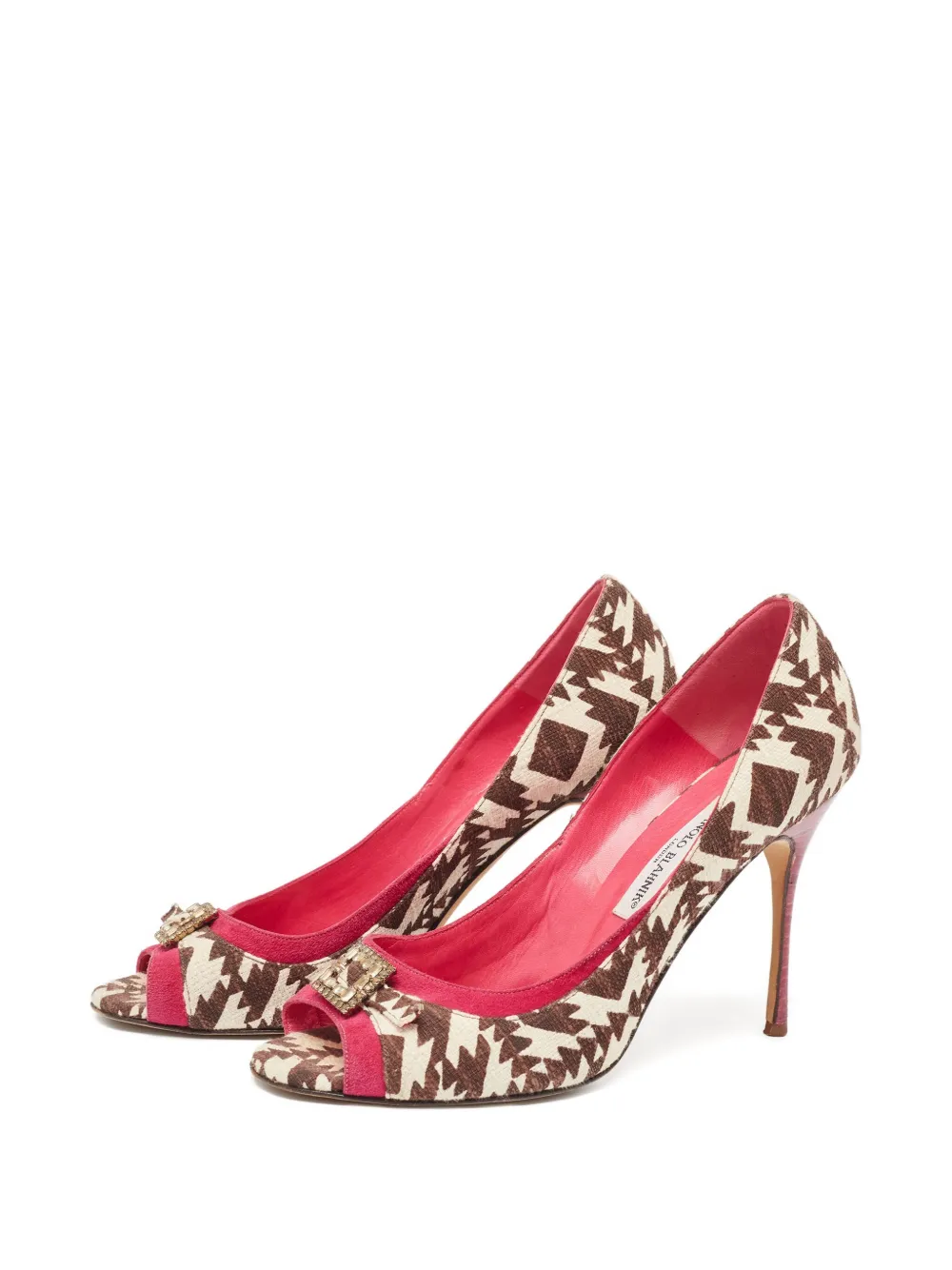 Manolo Blahnik 2023 110mm Tri Color pumps | Image 2