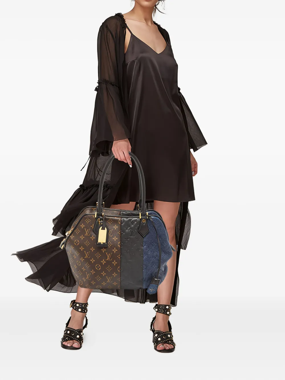Louis Vuitton Pre-Owned モノグラム レザーハンドバッグ - ブラウン Louis Vuitton Pre-Owned モノグラム レザーハンドバッグ - ブラウン