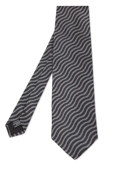 Emporio Armani Pre-Owned corbata con motivo de onda
