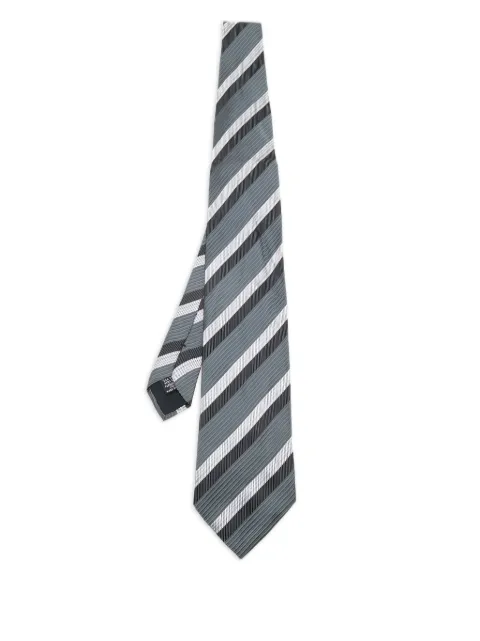 BOSS pre-owned striped silk tie