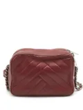 Carolina Herrera Vintage Pre-owned chevron leather shoulder bag - Red