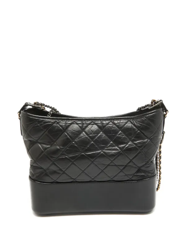CHANEL Pre-Owned Gabrielle Quilted | Black | FARFETCH