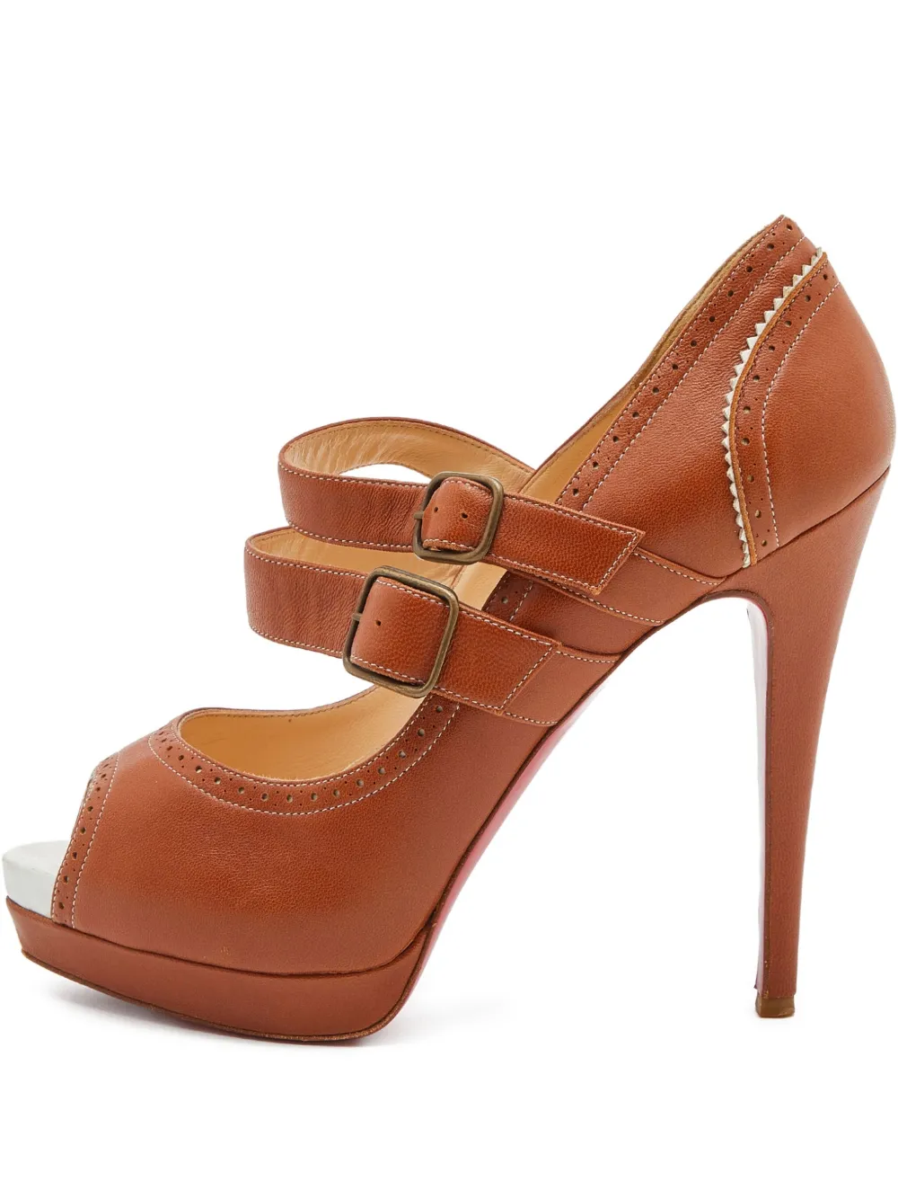 Christian Louboutin Pre-Owned Luly 140mm パンプス - ブラウン Christian Louboutin Pre-Owned Luly 140mm パンプス - ブラウン