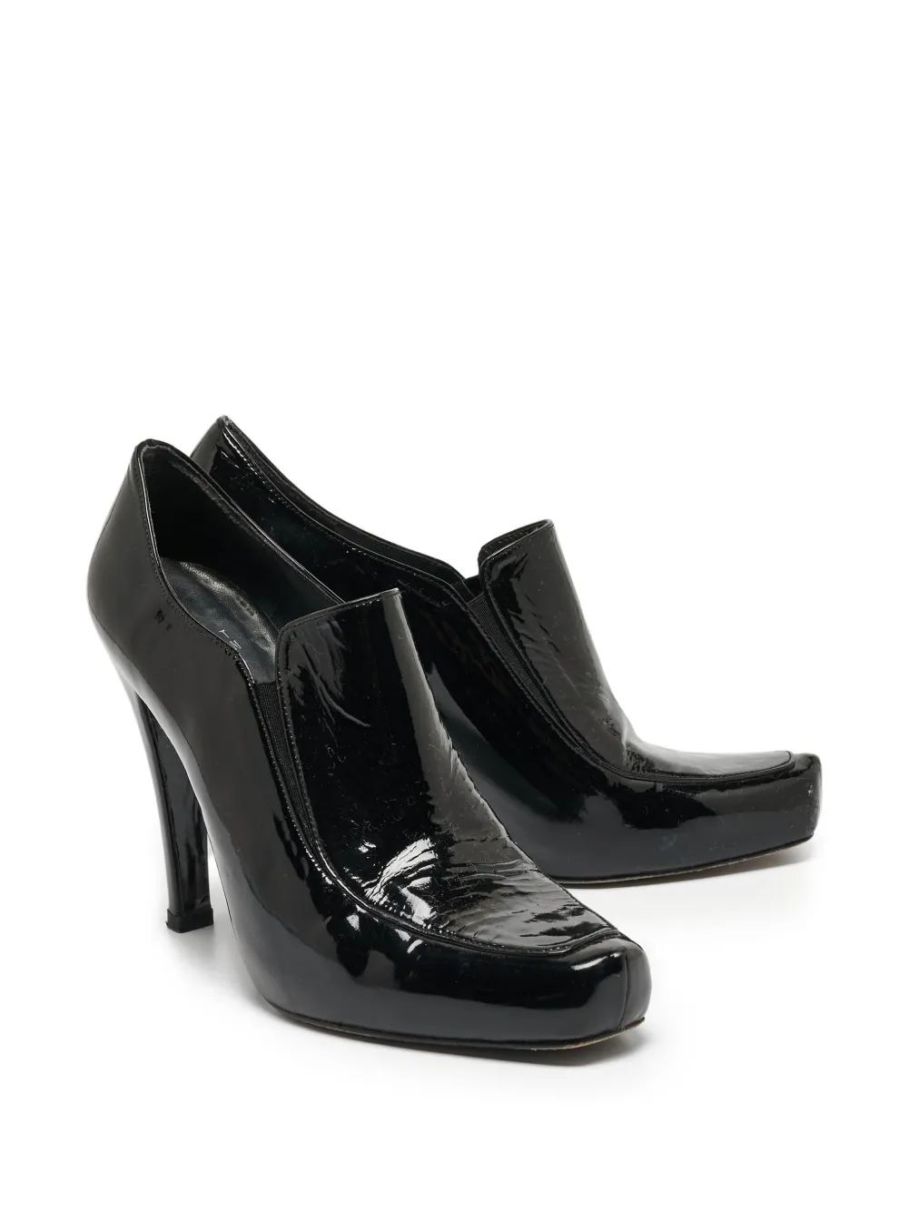 Stuart Weitzman pre-owned 125mm patent leather platform pumps | Image 2