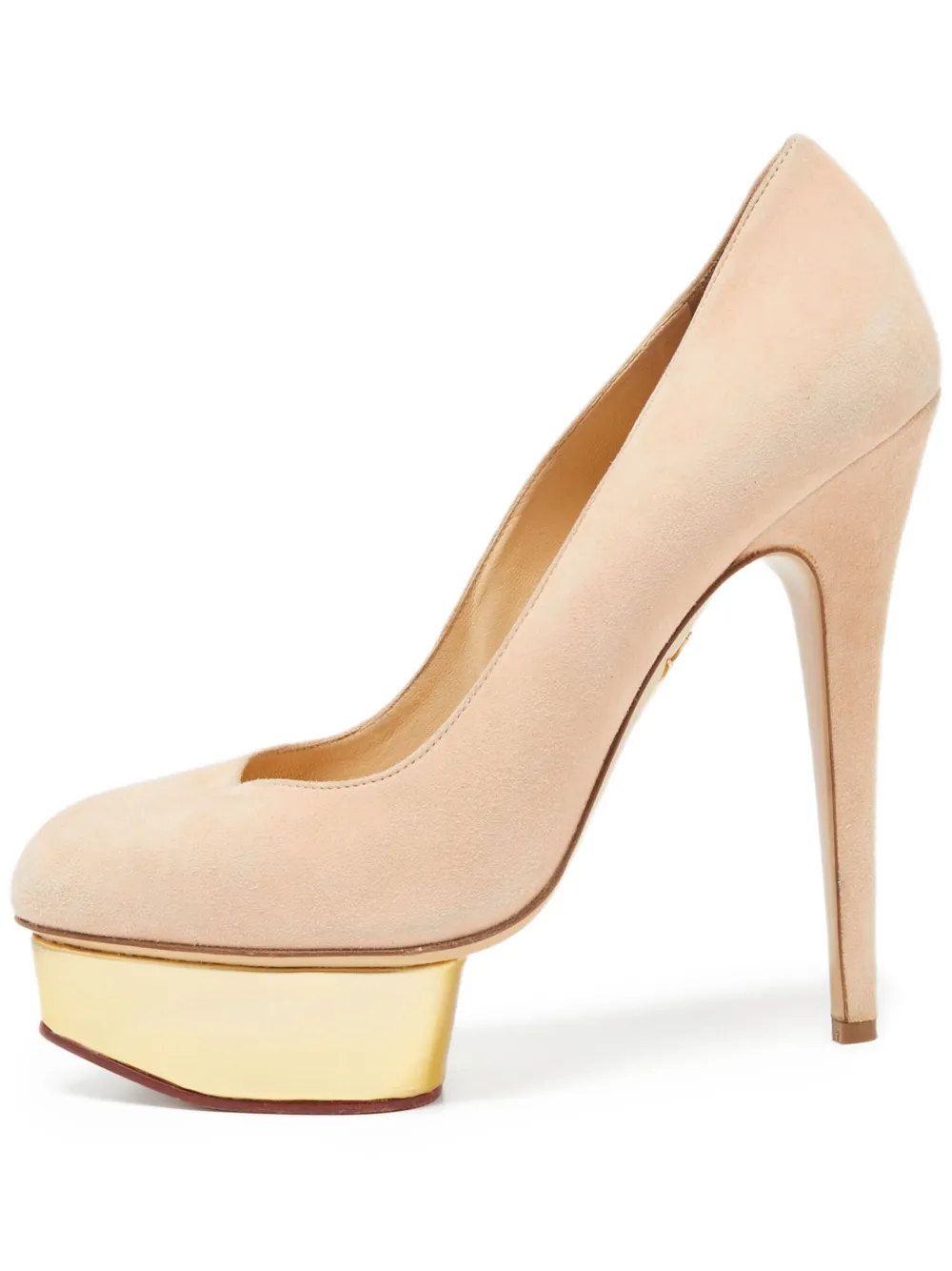 Pre-owned Charlotte Olympia  150mm Dolly Platform Stiletto Pumps