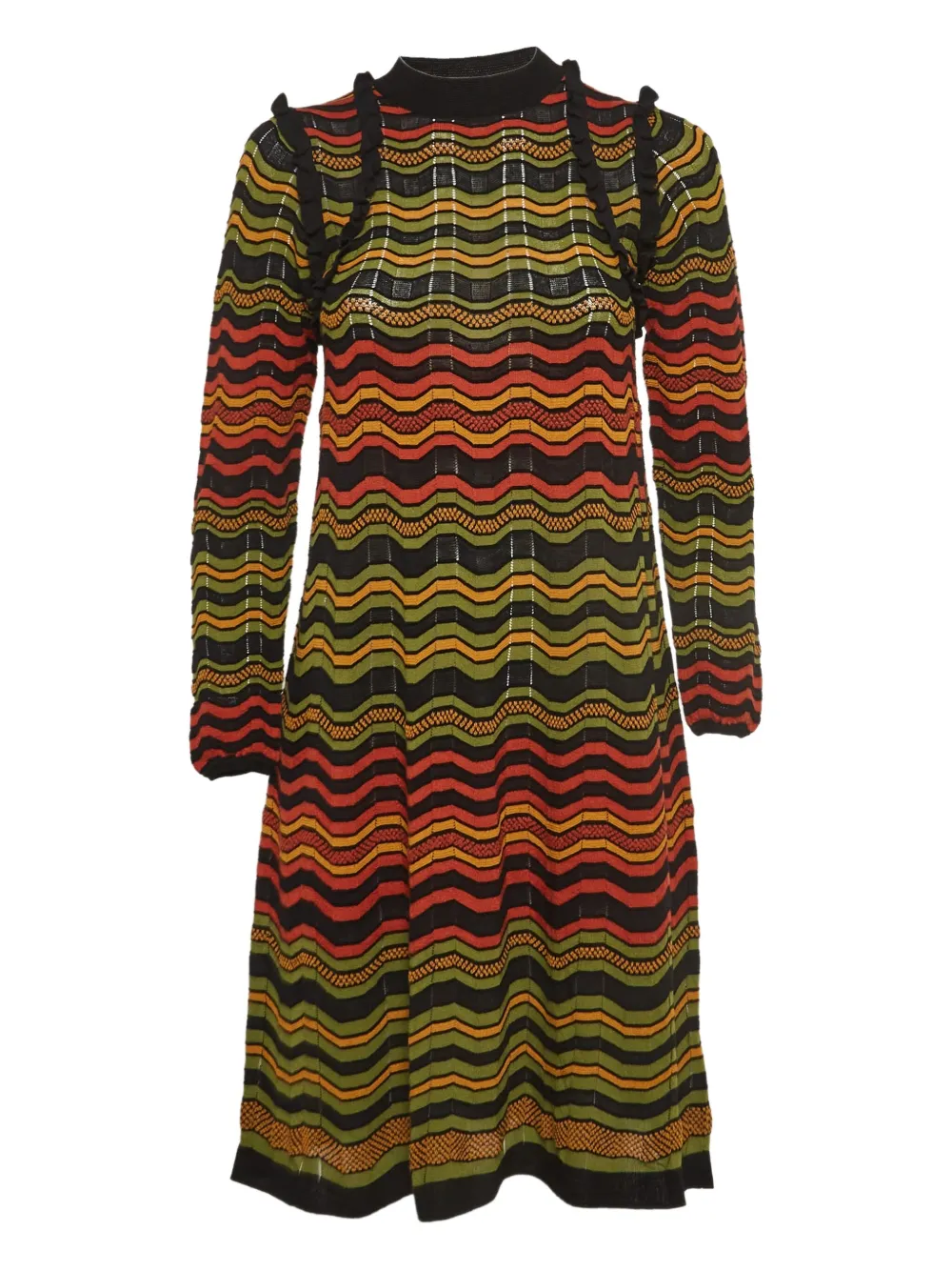 Missoni Pre-Owned striped mini dress | Green | Image 1