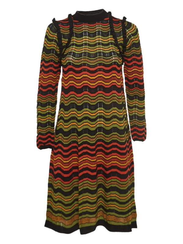 Missoni Pre-Owned Striped Mini Dress | Green | FARFETCH