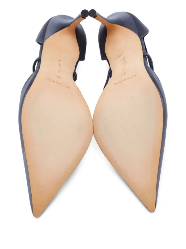 Manolo Blahnik pre-owned 110mm Lala crystal-embellished