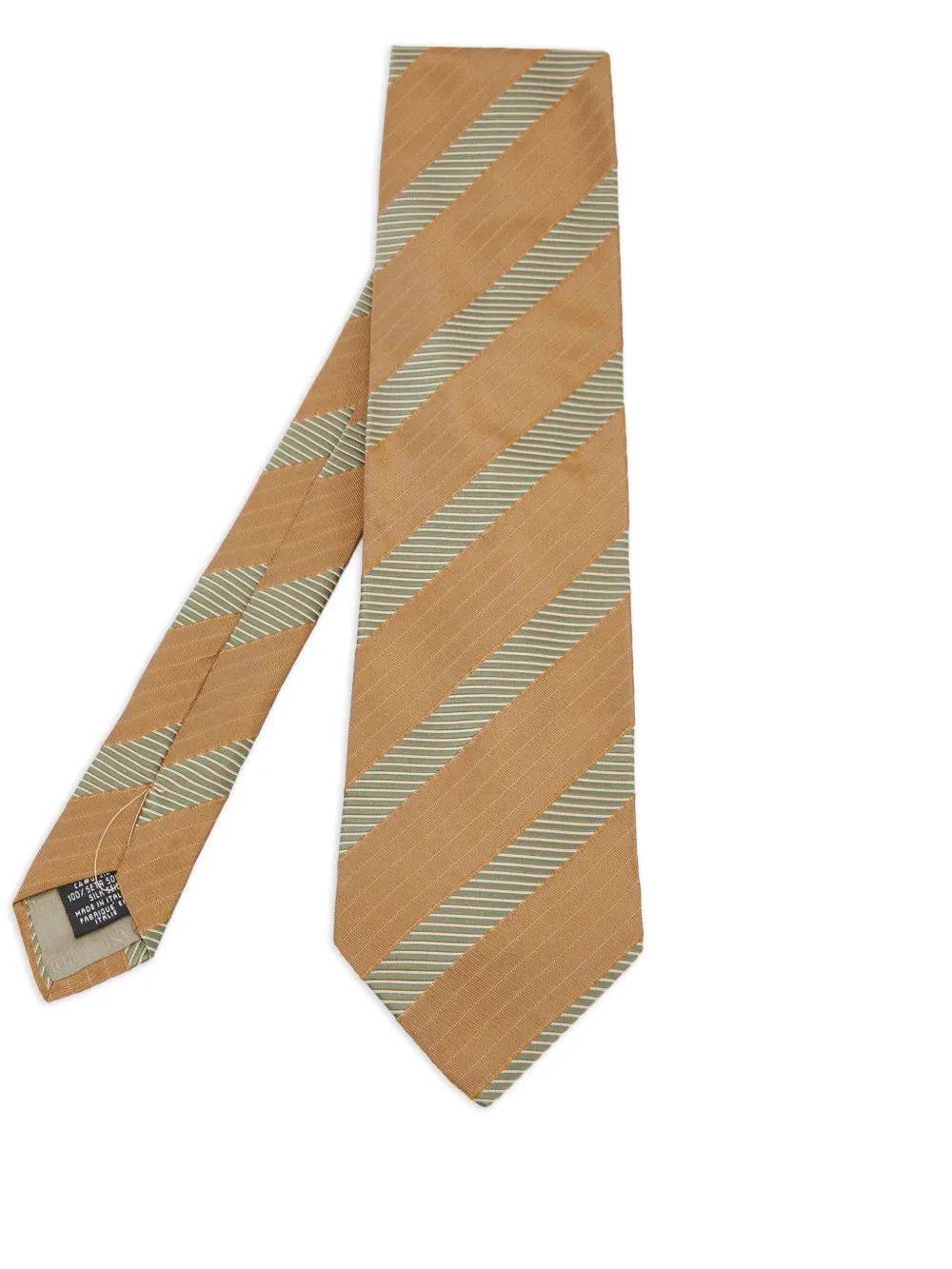 Giorgio Armani Pre-Owned striped tie | Neutrals | Image 1