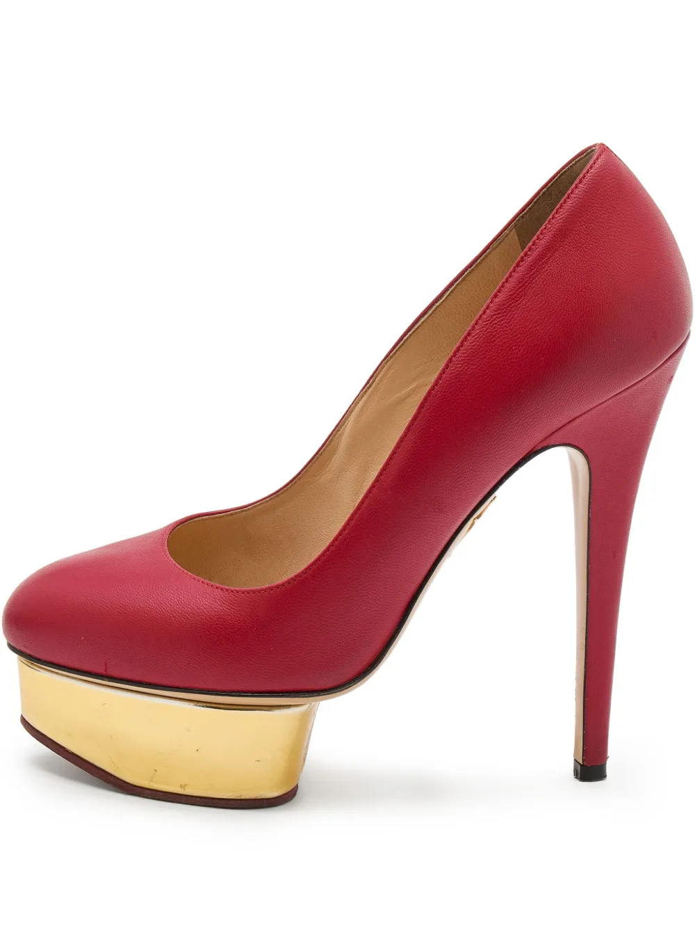 Pre-owned Charlotte Olympia  170mm Dolly Platform Pumps
