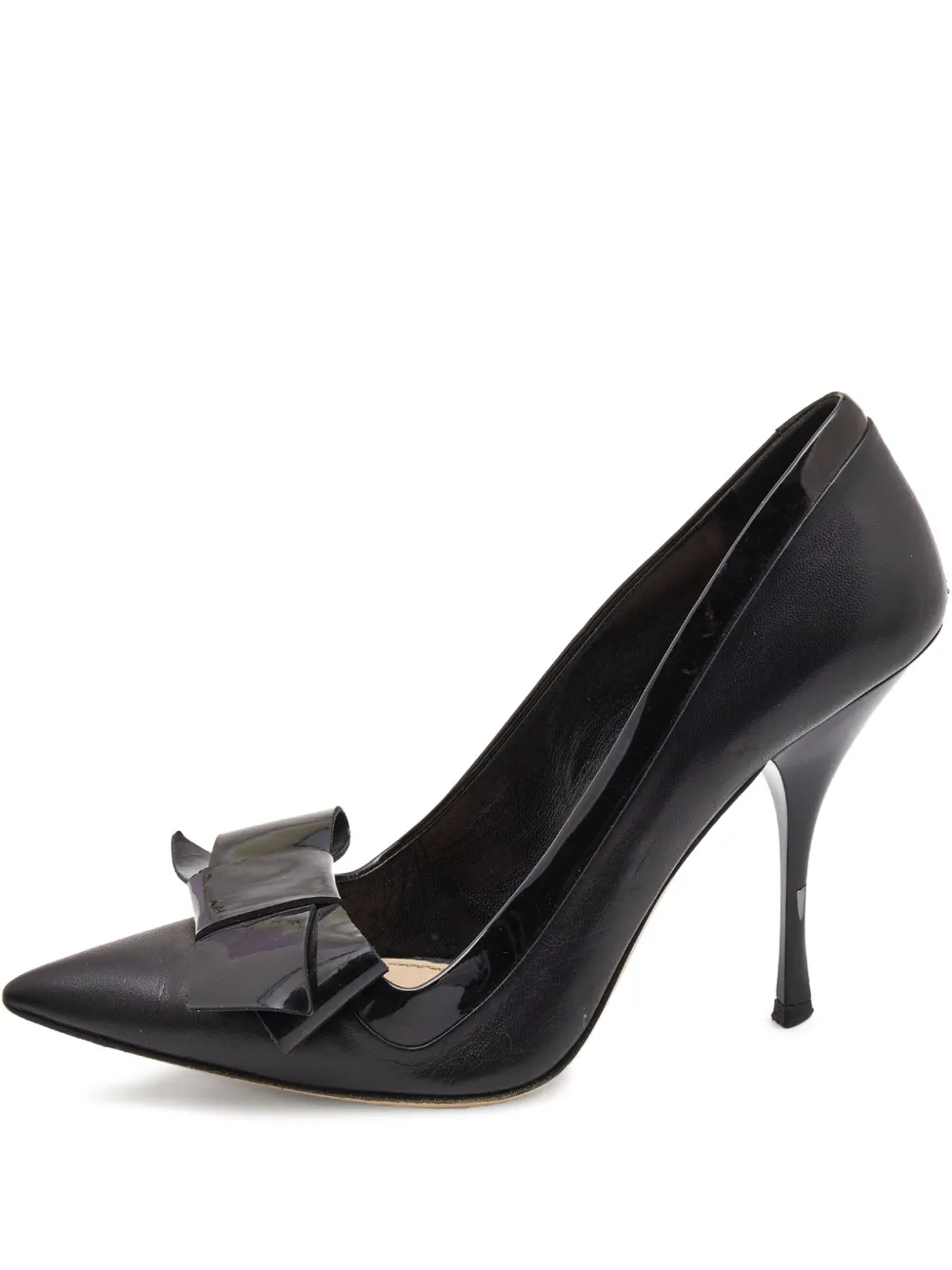Miu Miu Pre-Owned 90mm leather pumps | Black | Image 1