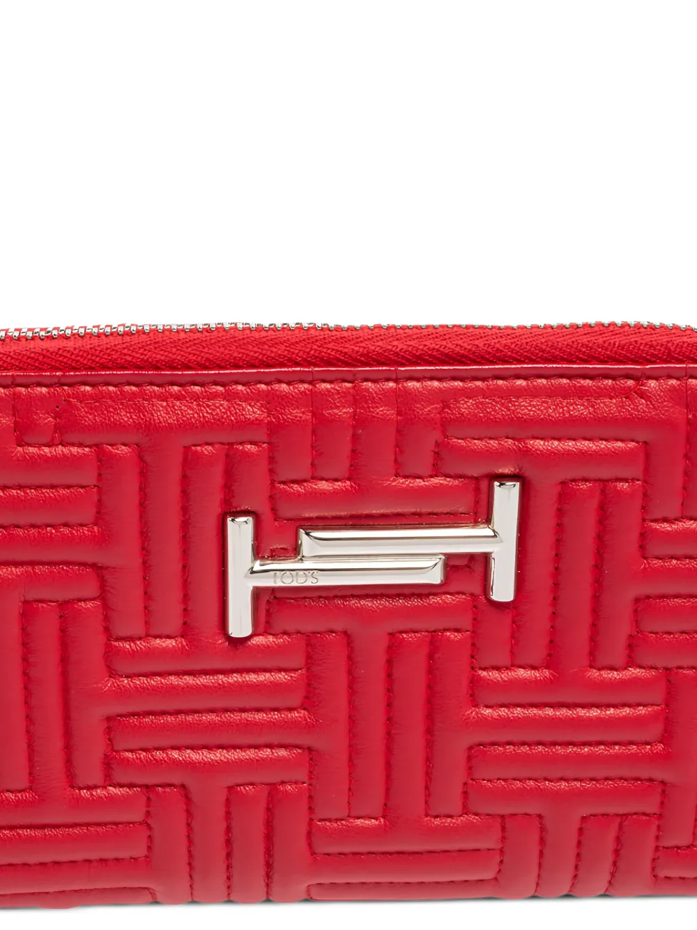 Pre-owned Tod's Vintage Quilted Zip-around Wallet