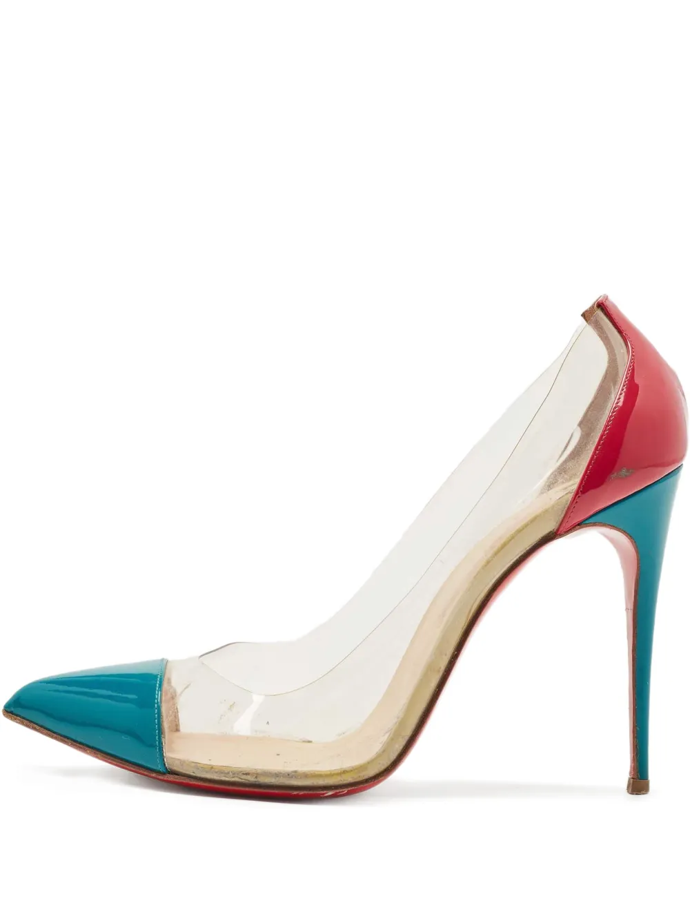 Christian Louboutin Pre-Owned 110mm Tricolor パンプス - ピンク Christian Louboutin Pre-Owned 110mm Tricolor パンプス - ピンク