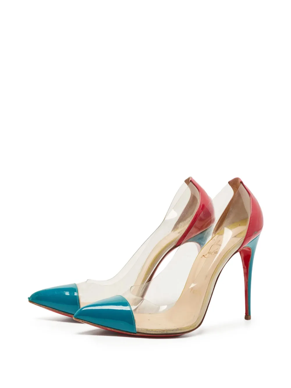Christian Louboutin Pre-Owned 110 mm Tricolor pumps - Roze