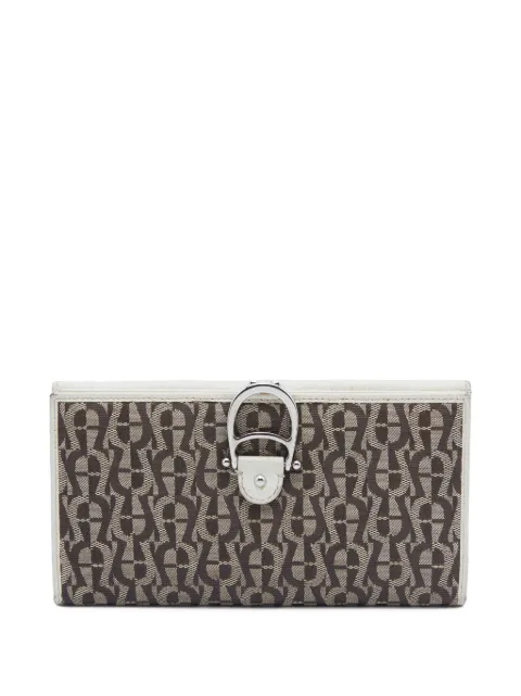 Aigner Vintage pre-owned signature-canvas continental wallet