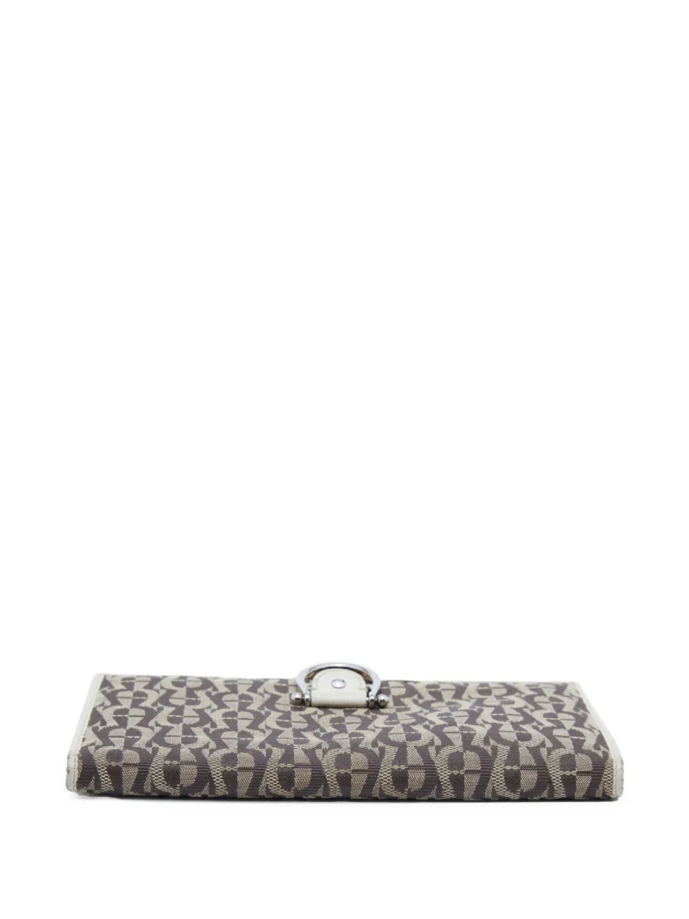 Pre-owned Aigner Vintage Signature-canvas Continental Wallet