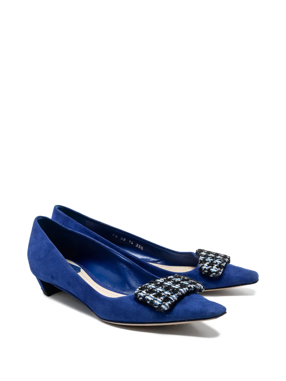 Christian Dior Pre-Owned Suède pumps - Blauw