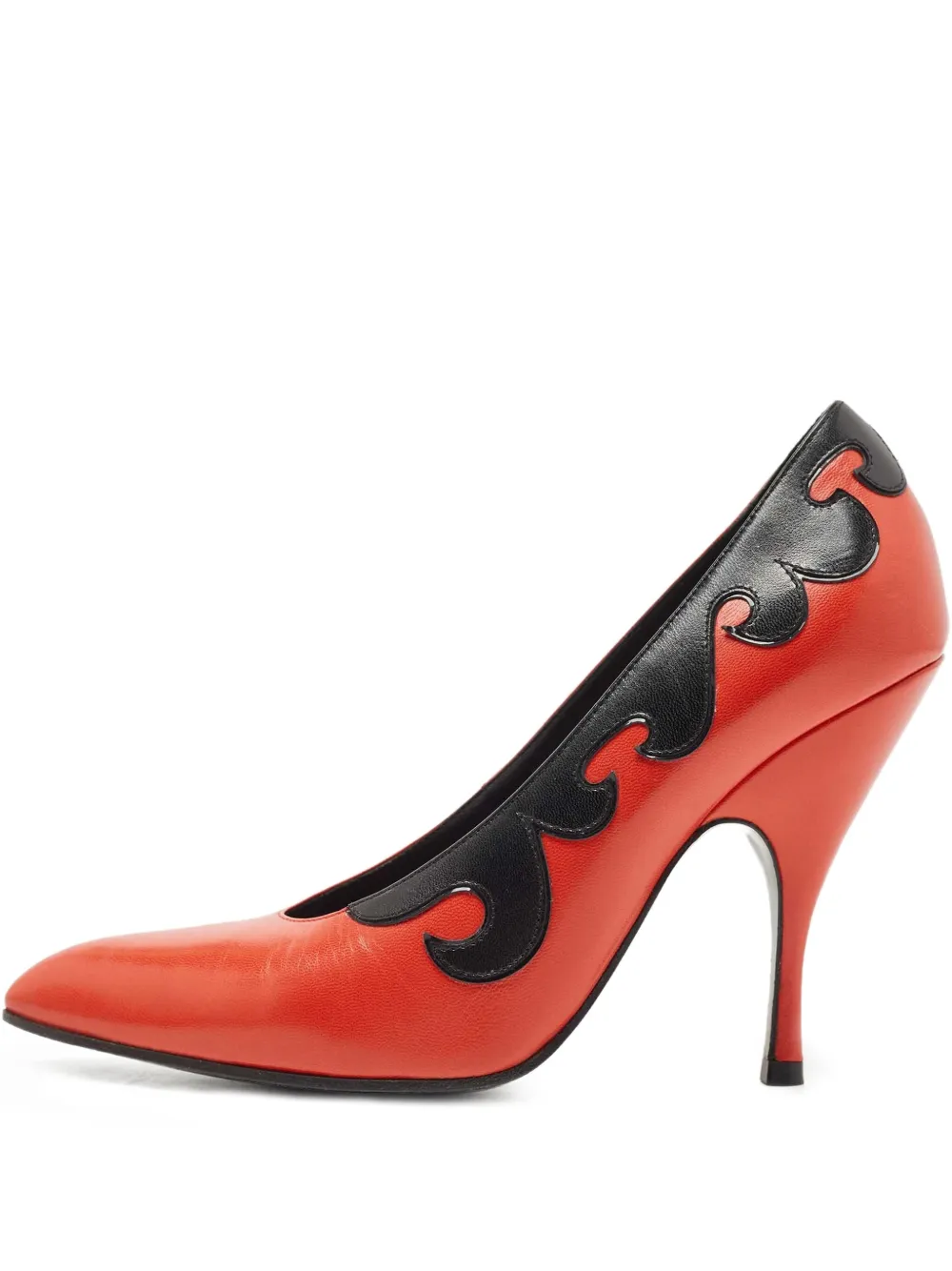 Bottega Veneta Pre-Owned 110mm leather pumps | Orange | Image 1