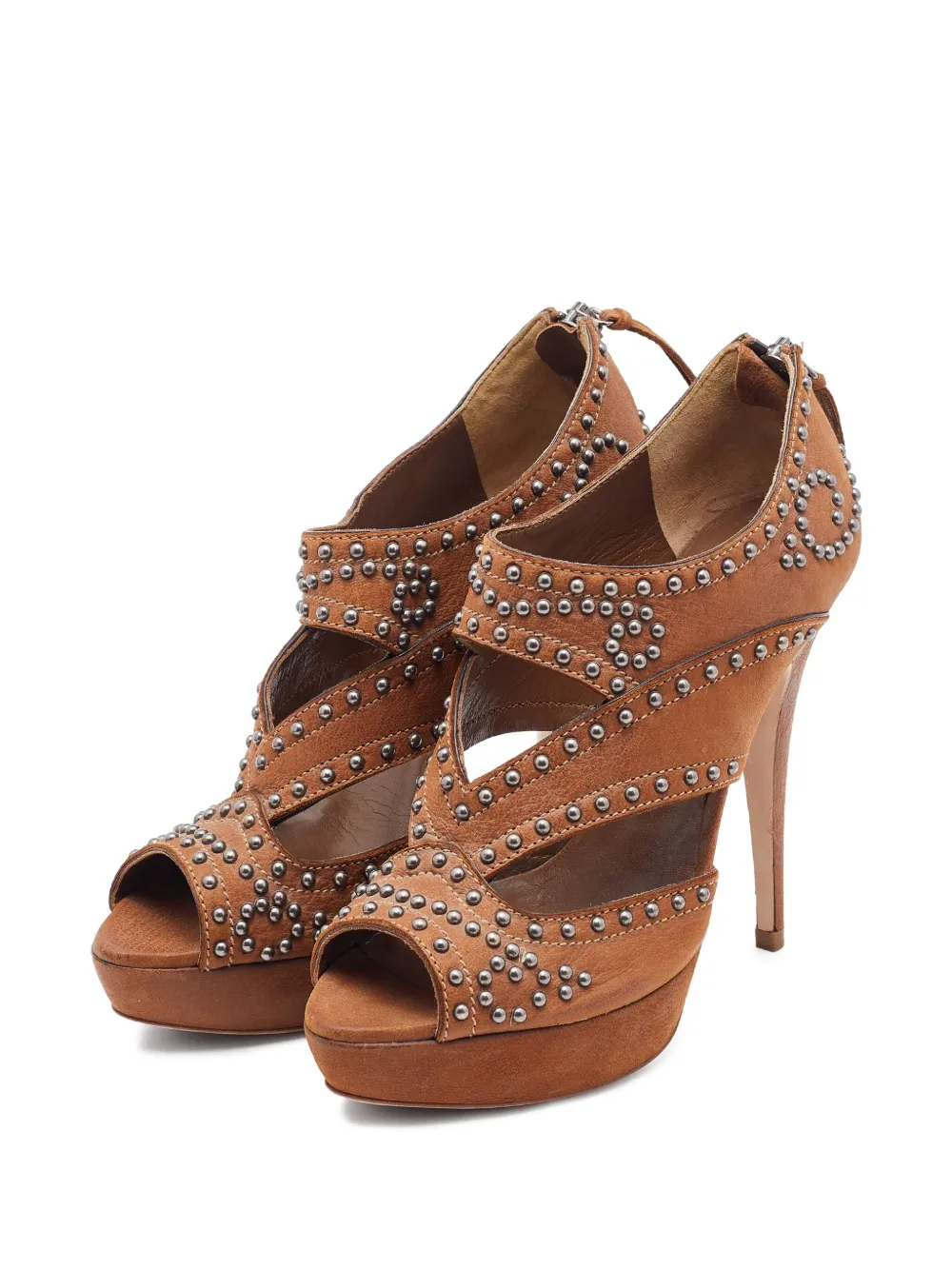Miu Miu Pre-Owned 125mm stud-embellished sandals | Image 2