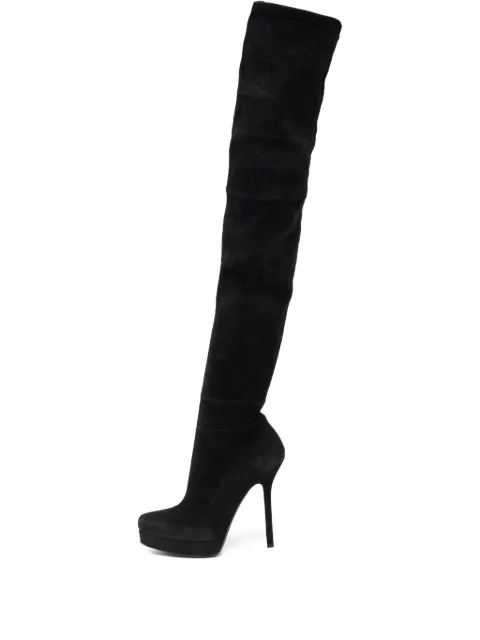 Gucci Pre-Owned 135mm suede over-the-knee boots