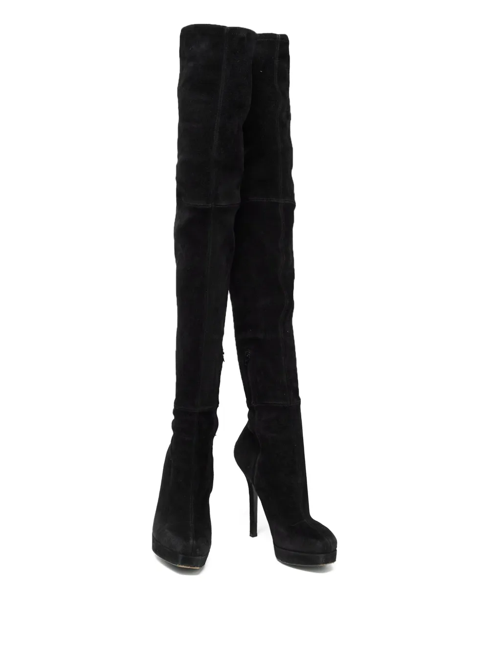 Gucci Pre-Owned 135mm suede over-the-knee boots | Pre-Owned Shoes | Image 3