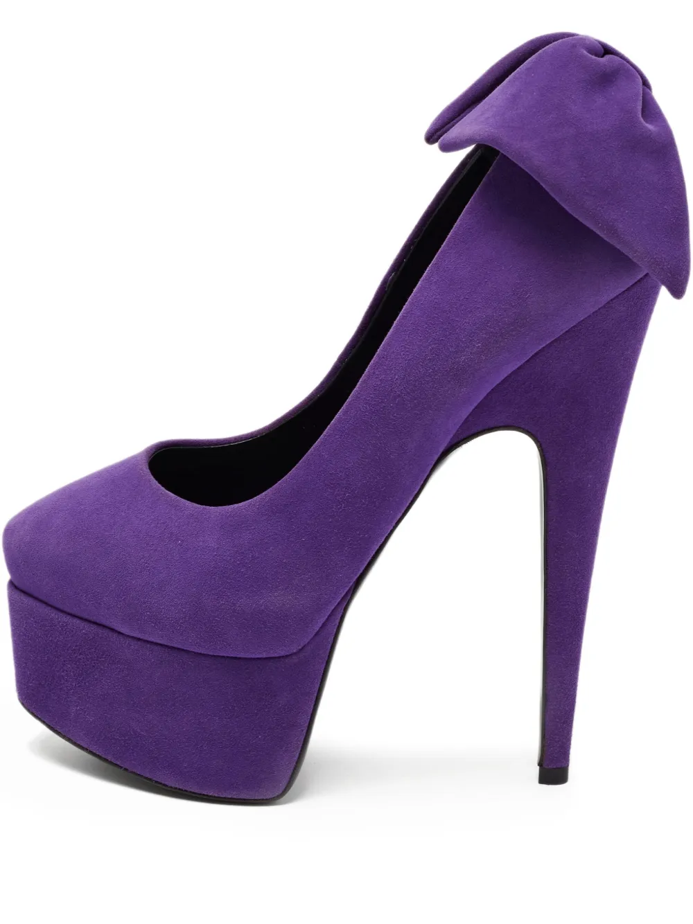 Giuseppe Zanotti Vintage pre-owned 170mm Debra bow-detail platform pumps | Purple | Image 1