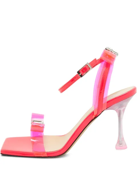 MACH & MACH pre-owned 95mm transparent-strap square-toe sandals