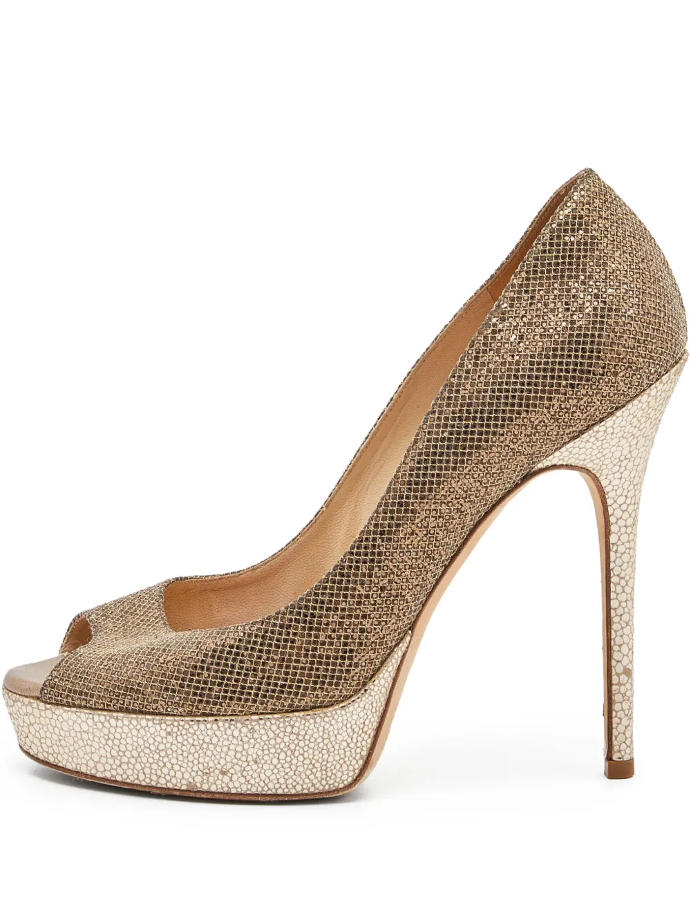 Jimmy Choo Pre-Owned 130mm Dalia pumps | Gold | Image 1