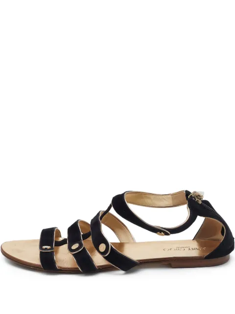 Jimmy Choo Pre-Owned sandaler i ruskind med remme