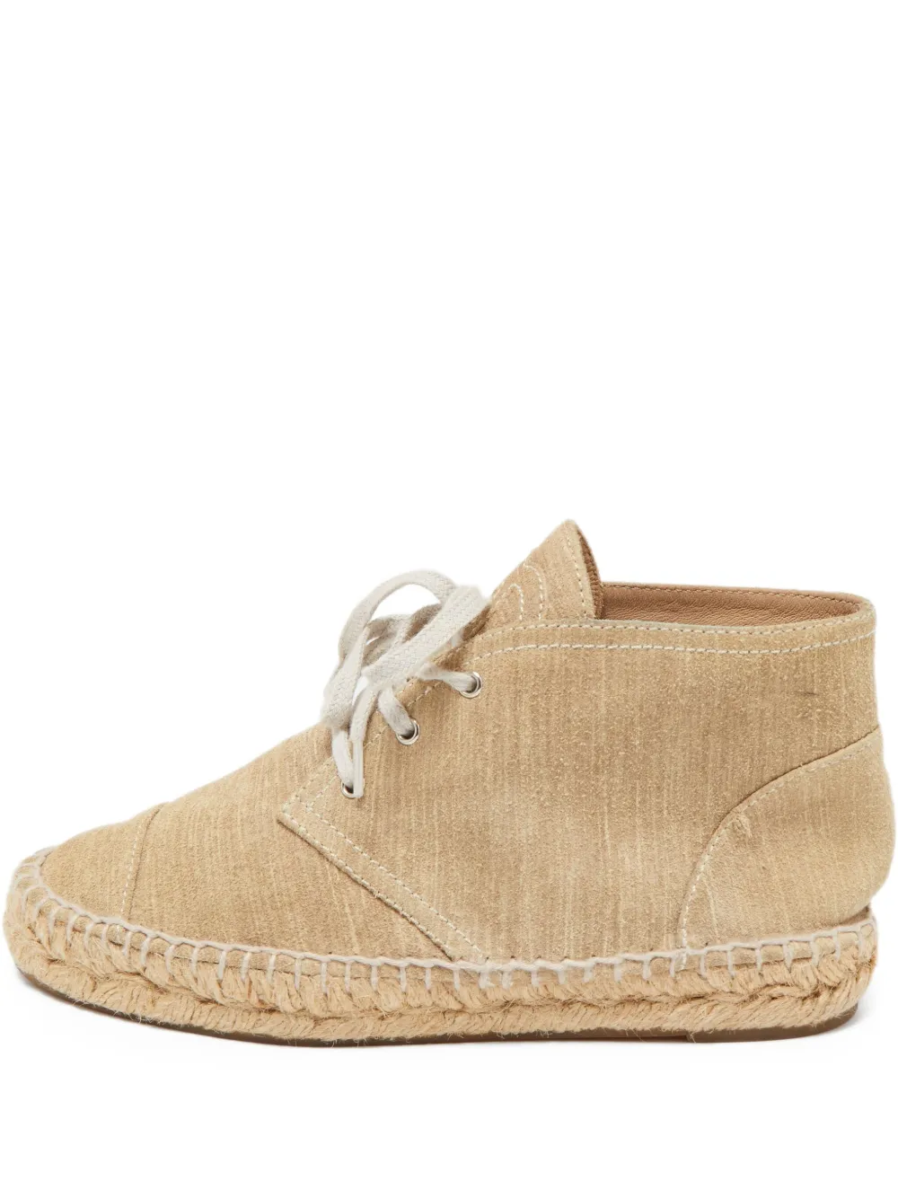 CHANEL Pre-Owned canvas lace-up sneakers | Neutrals | Image 1