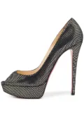 Christian Louboutin Pre-Owned 150mm embellished peep-toe pumps - Black