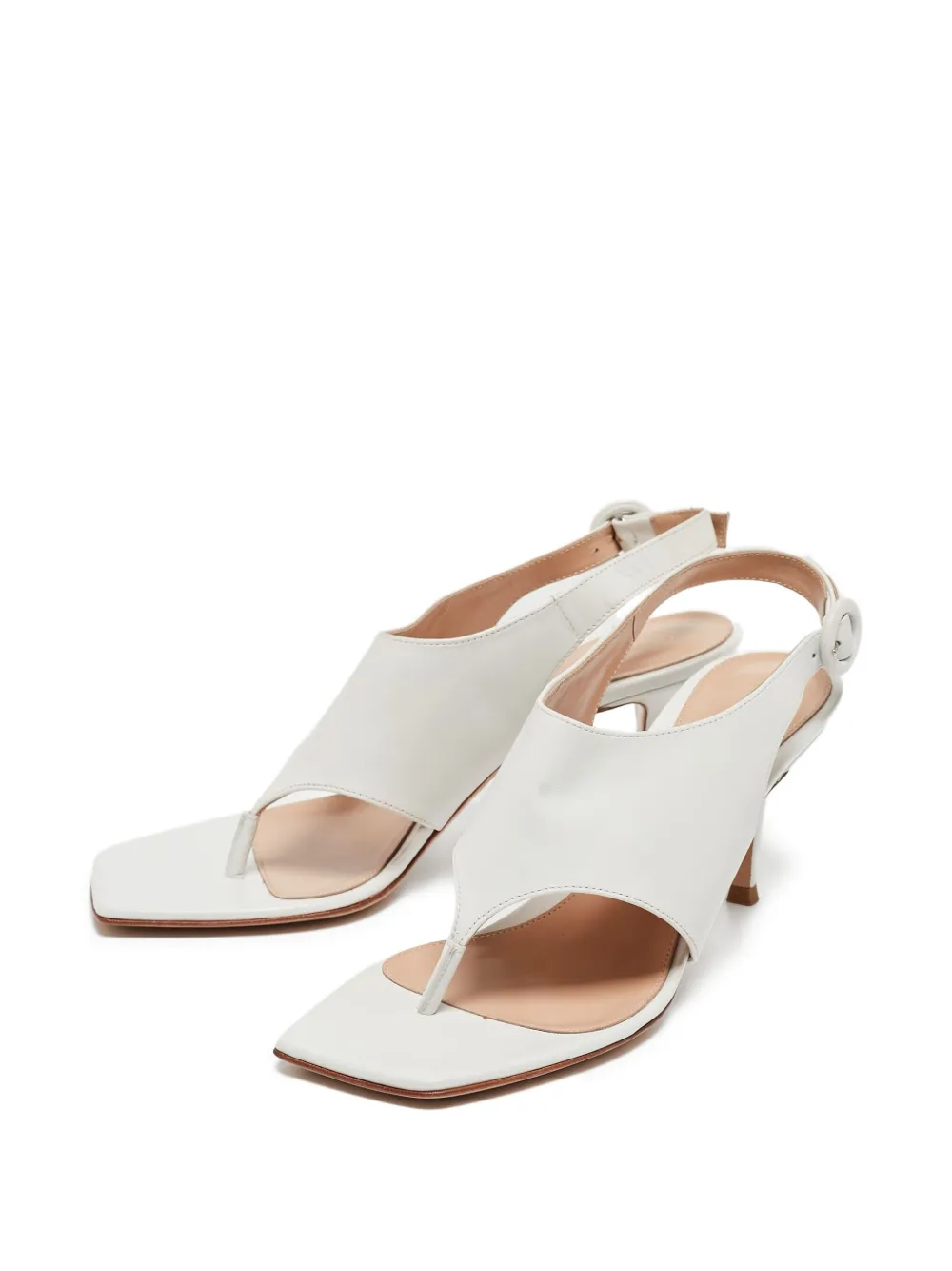 Gianvito Rossi Pre-owned 100 mm slingback sandalen - Wit