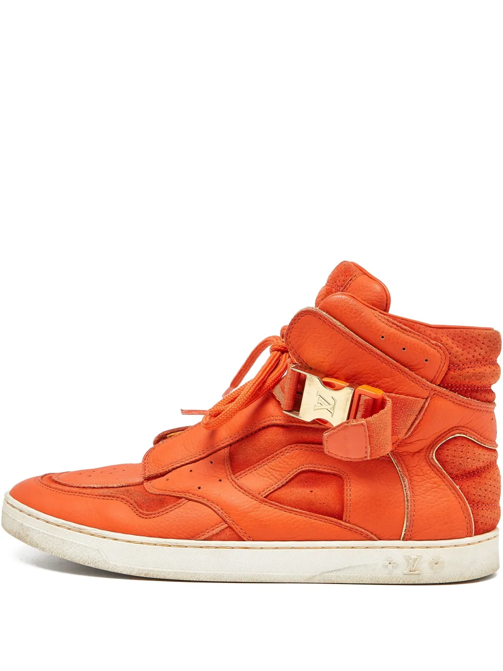 Louis Vuitton Pre-Owned Sneakers alte in pelle - Arancione