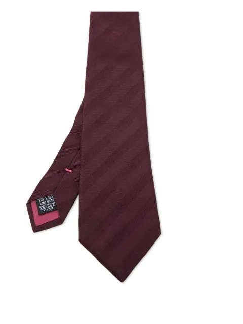 BOSS corbata de archivo con motivo de rayas